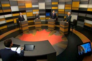 The Canadian leaders’ debate in 2011. Courtesy Broadcast Media Consortium,
