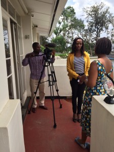 Filming at Rinda Ubuzima. Image: Kristian Porter