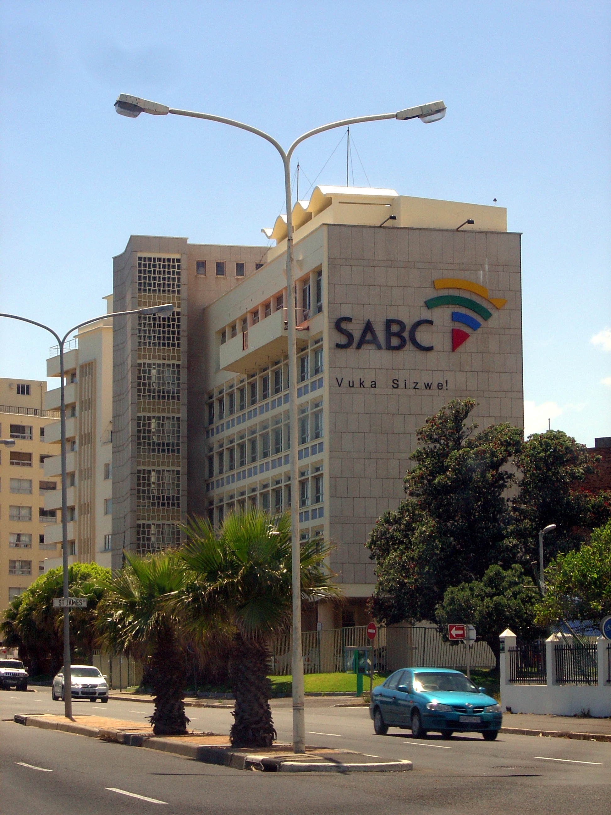 The South African Broadcasting Corporation building in Sea Point, Cape Town.