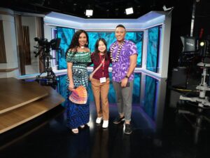 Jnani on set at Australia Broadcasting Corporation